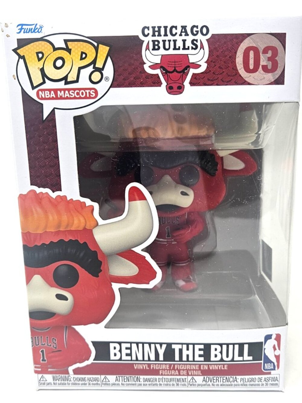 Funko Pop! Vinyl: Nba Mascots - Benny the Bull #03 New